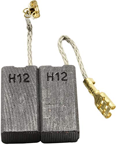 Buildalot Universal Carbon Brushes Set Of 2 - Size 7x17x17mm (0.28x0.67x0.67") For Power Tools