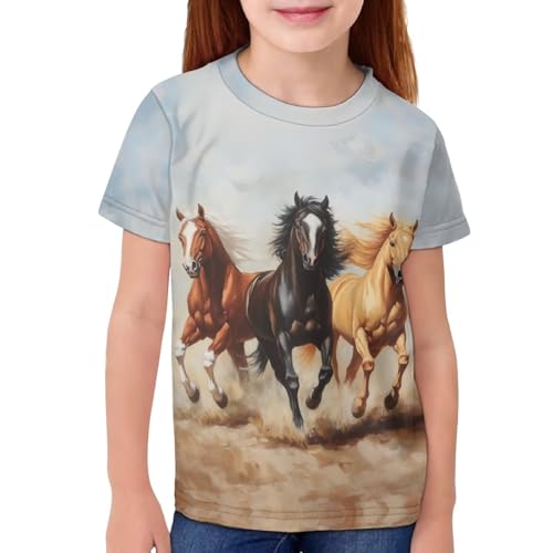 Xpyiqun T Shirts Size 2-16 Years Kids School Short Sleeve Shirt Crew Neck Pullover Tops Graphic Tees Activewear4