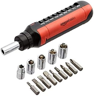 Amazon Basics 15-in-1 Magnetic Ratchet Wrench and Screwdriver Set