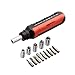 Amazon Basics – Magnetisches Ratschen-Schlüssel- und Schraubendreher-Set, 15-in-1-Set