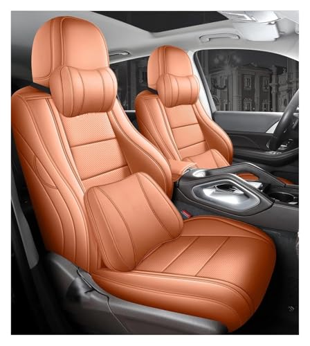 Housses siège voiture Land Cruiser 100 cuir accessoires orange 2005