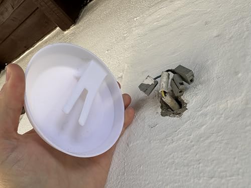 Clip Cable Cover - Kabelabdeckung zum Clipsen ohne Verschraubung und ohne Bohren und Dübel - TOP! (Weiß, 12cm x 2,5cm für Kabel Ø6,5mm - Ø10,5mm)