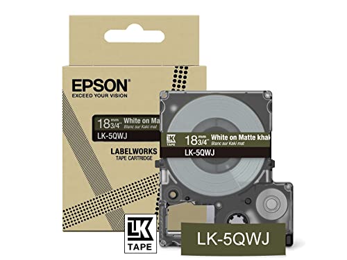 Ruban Epson LK-5QWJ compatible pour étiqueter les boîtes de rangement