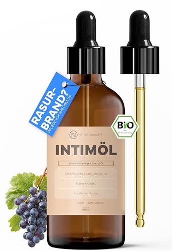 Intimöl 50ml - After Shave-Öl für jede Rasur (auch Intimzone) gegen Rasierpickel Rasierbrand oder Rötungen