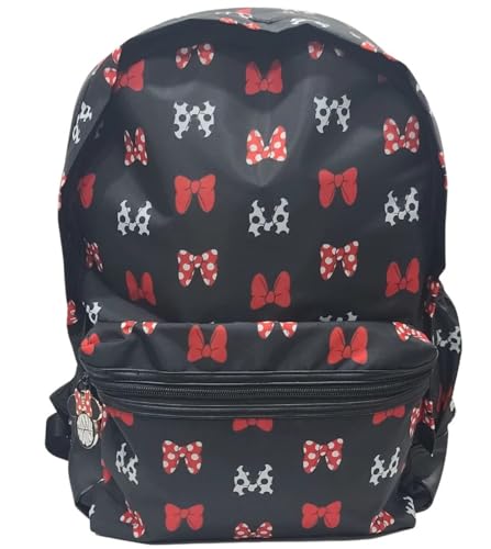 Theme Park Merchandise WDW Dis Parks Black Minnie Bows Standard Backpack
