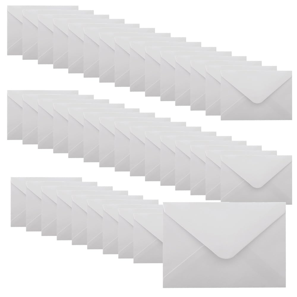 FEIHS 40PCS Kraft White Envelopes,125x175mm,B6,for All Occasions