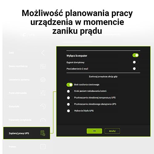Green Cell Power Proof UPS 600VA 360W Line-Interactive 230V z AVR i LCD | Zasilacz Awaryjny z Ochroną przed Przepięciami