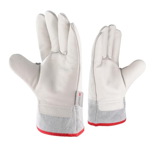 Sindayo Cryogenic Gloves -436°F/-260°C For Liquid Nitrogen(Ln2), Dry Ice & Lab. Thermal Insulated Safety Cold Work Gloves (1 Pair(10 Inch))