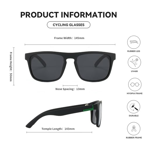 Classic Polarized Sunglasses for Men & Women - Retro UV Blocking Driving Glasses3