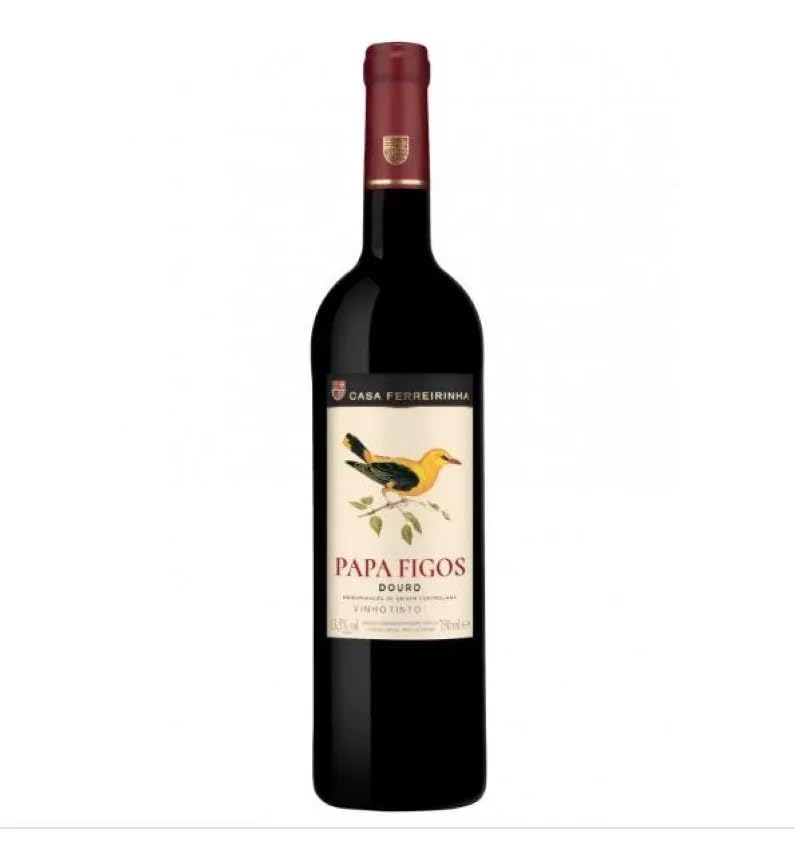 Vinho Português Papa Figos Tinto Casa Ferreirinha Douro 750ml – Seco, 13% vol, Frutado, Encorpado e Elegante, com Notas de Frutas Vermelhas e Toque de Baunilha
