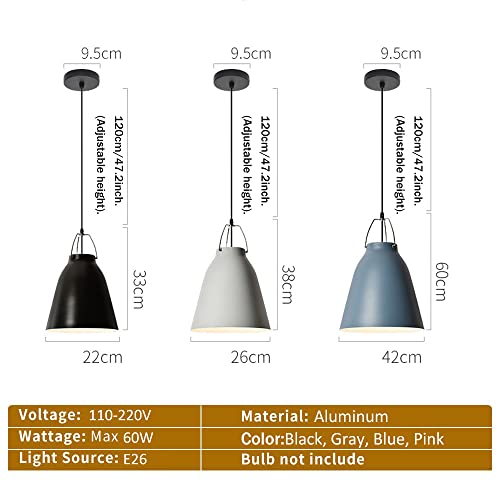 Luminaire de longueur réglable avec douille E26 pour plafond moderne