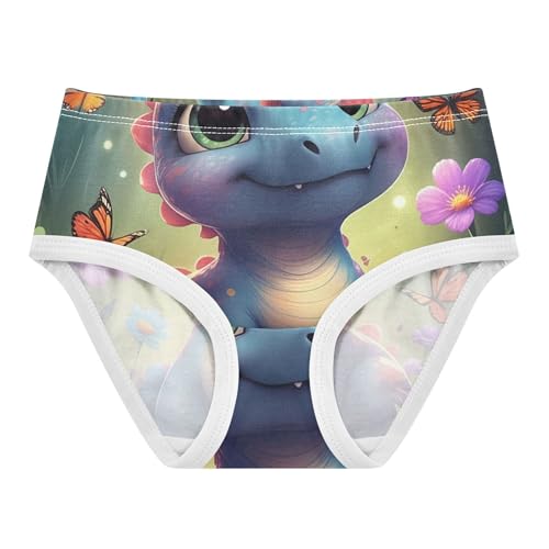 Cotton Girls Underwear Toddler Cute Cartoon Dinosaur Floral Little Girl Panties Animal Briefs Girls Undies 2t