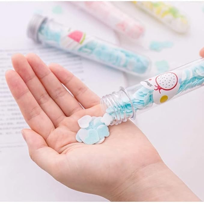 KIDINGTON Magic Hand Wash Beautiful Design Tube Shape Bottle Paper Soap Clean Soft Hand Wash, Face Wash For Travel, Office, Home, Outdoor - Pack Of 6 - Assorted Colours 1