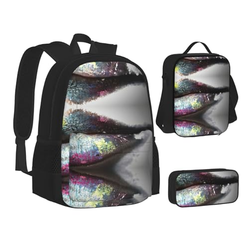 Ensemble cartable avec compartiment isotherme et trousse de cours - 2