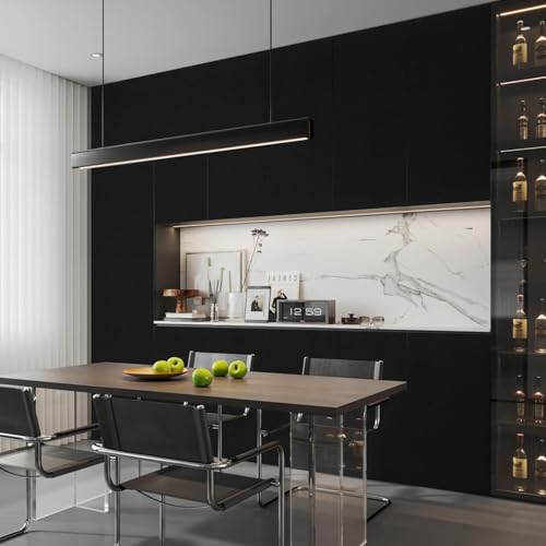 Image of Premium Black Textured Wallpaper -Self Adhesive Eco Friendly Wall Coverings, Waterproof Peel and Stick Wall Stickers for Bedroom, Kitchen, Living Room & Hotel (45X300CM)