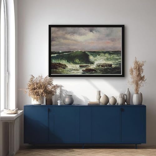 Impression toile tendue vagues de Gustave Courbet premium - 4