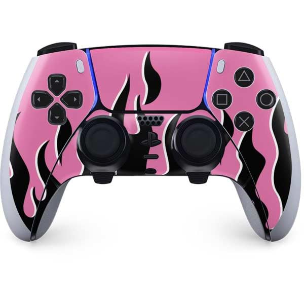 Skinit Decal Gaming Skin Compatible with PS5 DualSense Edge Pro Controller - Officially Licensed Pink Hair Anime Gamer Girl by Ivy Dolamore Design: Pink - NEONRT02