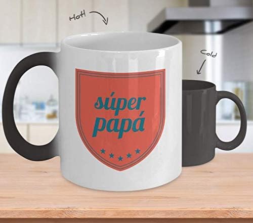 Regalo para Papa Taza de Cafe Padre Vaso, taza café divertidas, tazas personalizadas, taza de café inspiradoras, taza con mensajes positivos.