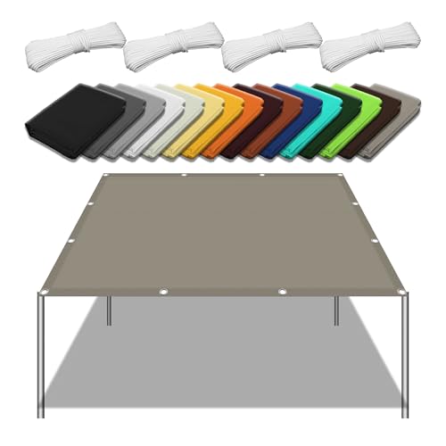 Toile imperméable rectangulaire en polyester premium pour aménager un patio