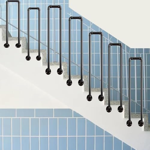 LQSYBHD Pasamanos para Escaleras Montada En La Pared Lateral Barandilla