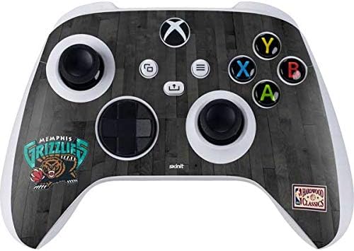 Skinit Decal Gaming Skin Compatible with Xbox Series S Controller - Officially Licensed NBA Memphis Grizzlies Hardwood Classics Design