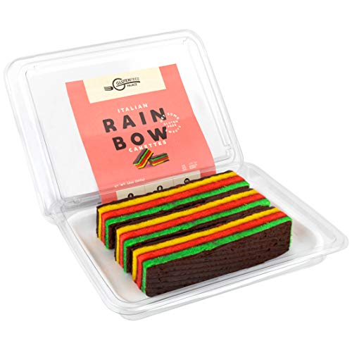 RAINBOW COOKIES Gluten Free 12 Oz [2 Pack] | 3 Mouthwatering Rainbow Cakes per Pack | Delicious Italian Cookies | Healthy Sweets | Dairy Free, Gluten Free Cookies Kosher for Passover and All Year Round