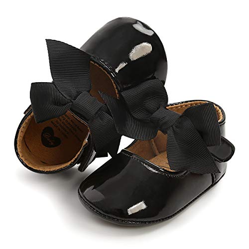COSANKIM Baby Girls Mary Jane Flats Shoes Anti-Slip Rubber Sole Infant Toddler Princess Wedding Dress Shoes - Image 6