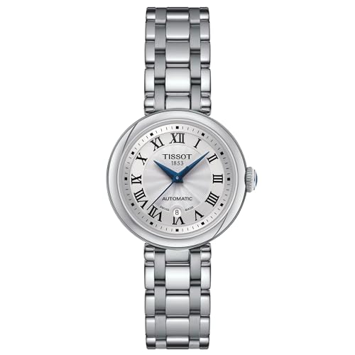 Tissot Womens Bellissima Automatic 316L Stainless Steel case Swiss Automatic Watch, Grey, Stainless Steel, 5 (T1262071101300)