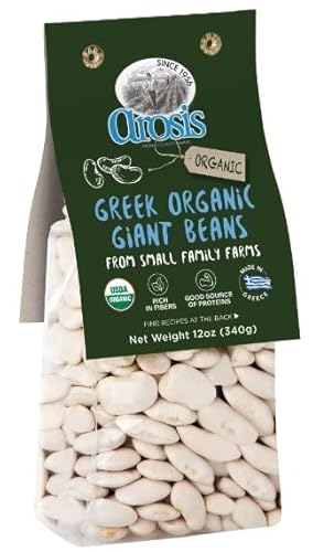 Arosis Greek Organic Giant Beans 12 oz - Rich in