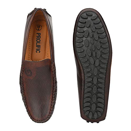 Image of Prolific Men's Casual & Party Textured Drving & Loafers