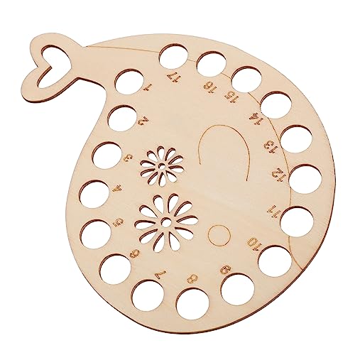 ULDIGI Embroidery Floss Organizer Cross Stitch Thread Board Dmc Floss Threader Wooden Storage Plate Thread for Sewing