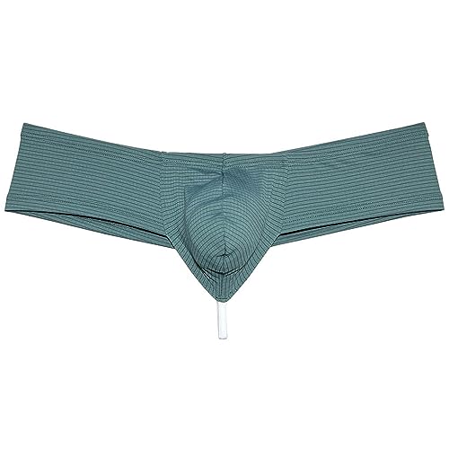 Men's Spandex Enhance Pouch Underwear Breathable Thong Boxers Hipster Boyshorts String Crotch Underpants Ultra High-Cut2