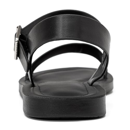 Women's Cute Open Toes One Band Ankle Strap Flexible Summer Flat Sandals With + Memory Foam4