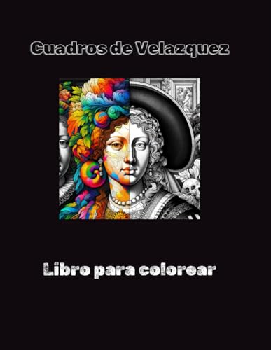 Cartilla basada en cuadros de Velazquez para colorear