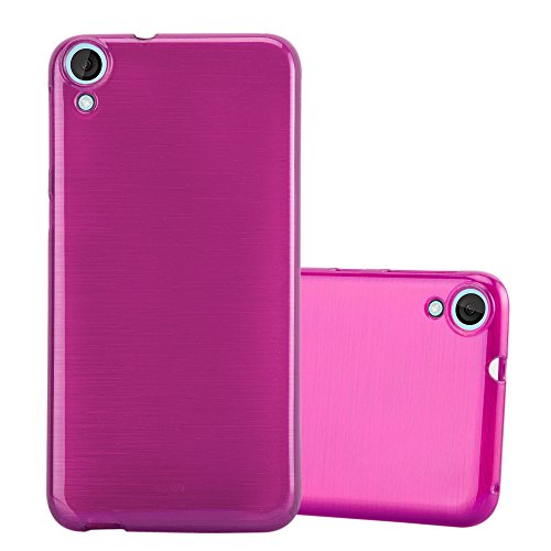 cadorabo Coque pour HTC Desire 820 en Rose Vif - Housse Protection Souple en Silicone TPU avec Anti-Choc et Anti-Rayures - Ultra Slim Fin Gel Case Cover Bumper