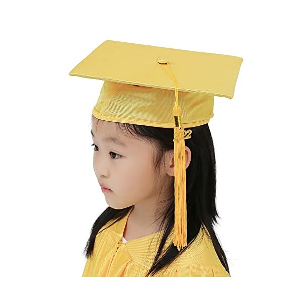 GraduationMall Kinder Akademischer Abschluss Talar mit Doktorhut und Quaste 2023 Für Vorschule Abschlussfeier 12 Farbe – Bild 5