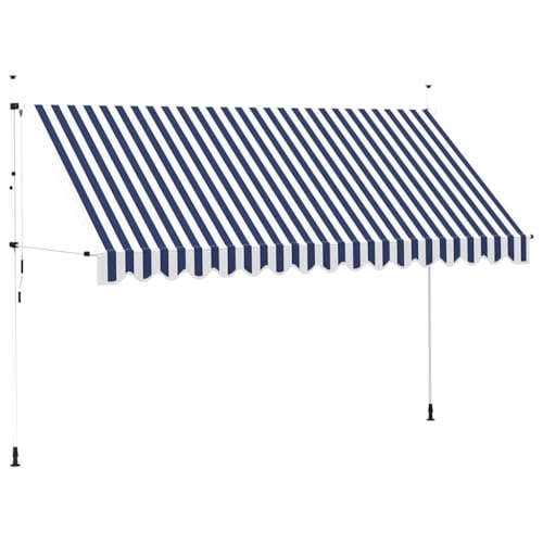 Store extérieur de 400 cm avec toile polyester étanche et structure en acier