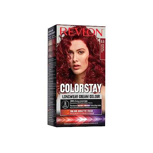 Revlon ColorStay - Coloration Permanente - Coloration Cheveux Longue Tenue - Couvre 100% des cheveux blancs - Jusqu’à 8 semaines - Huile de Macadamia et de...