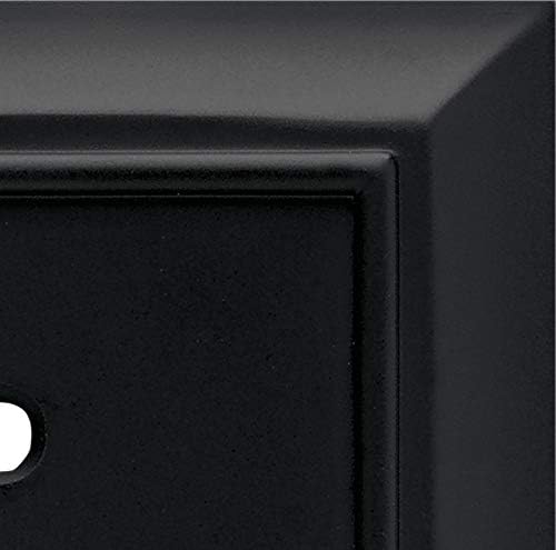 Franklin Brass 64219 Architectural Single Toggle Switch Wall Plate / Switch Plate / Cover, Flat Black, Packaging May Vary