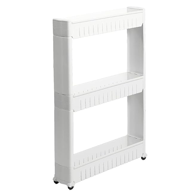 The Lakeside Collection Rolling Cart - 3-Tier Rolling Storage Cart-W0pjRWHI