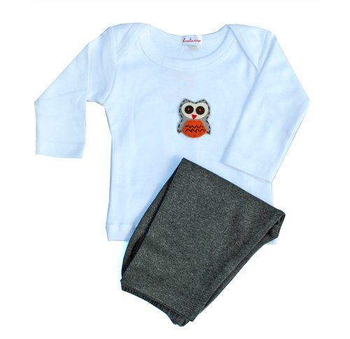 Loralin Design BOW6 Owl Outfit 6-12 Months