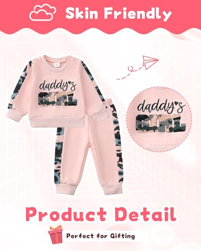 Mikrdoo Toddler Baby Girl Clothes Pants Set Toddler Pullover Tops Fall Winter Outfits3