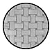 Carrara Marble Italian White Bianco Carrera Basketweave Mosaic Tile with Bardiglio Gray Dots Honed
