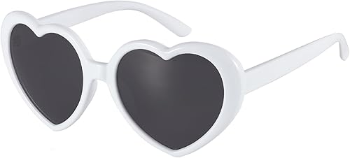Miniatura 6 de Lentes de sol con forma de corazón para mujeres y hombres, de gran tamaño, de moda, con forma de amor, retro, encantadores, lindos lentes de