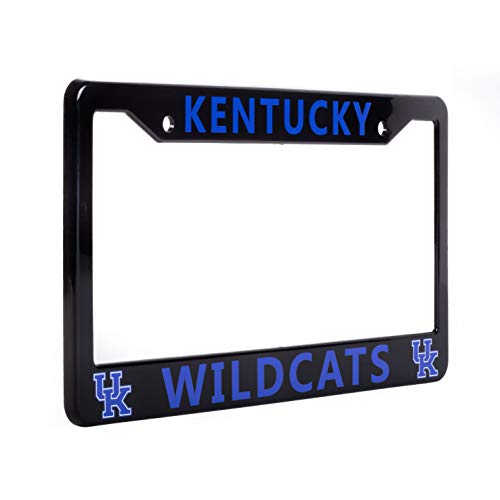 EliteAuto3K Kentucky Wildcats License Plate Frame Cover – Black – 12.25” x 6.25” - Ideal Gift for Sports Fans & Supporters – Slim Design