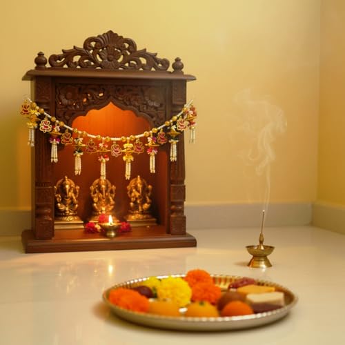 Image of iHandikart Lord Ganesha Toran for Main Door | 40 Inch, Decorative Door Bandhanwar for Home Entrance, Perfect Door Hanging for Pooja Room, Diwali & Wedding, Toran for Traditional & Festive Decor Items