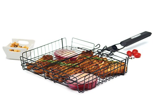 Grillpro 24876 Deluxe Non Stick Broiler Basket With Detachable Handle #TOP6