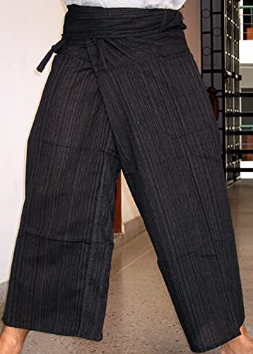 RaanPahMuang Striped Thai Fisherman Pants Men Women Loose Yoga Pirate Harem3