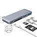 Produktbild Bqeel Usb-C-Hub Typ C Adapter Aluminium Kartenleser Mit 1 Typ-C Ladeanschluss, 1 Sd Kartenleser, 1 Micro-Sd-Kartenleser Und 2 Usb 3.0 Anschlüsse Extrem Leicht Mobil