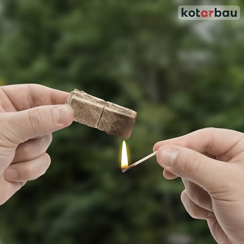 KOTARBAU® Set mit 400 Stück - Grillanzünder - Kohleanzünder Anzündkamin - Kaminanzünder - Anzünder für Öfen – Anzünder für Grills und Kamine – Würfel
